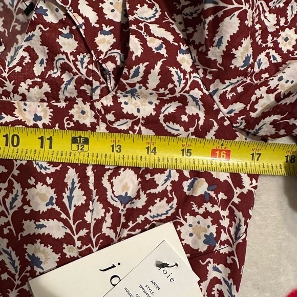 NWT Joie Women's Antin Floral Print Button Front Blouse Size Small Cotton - Picture 10 of 13